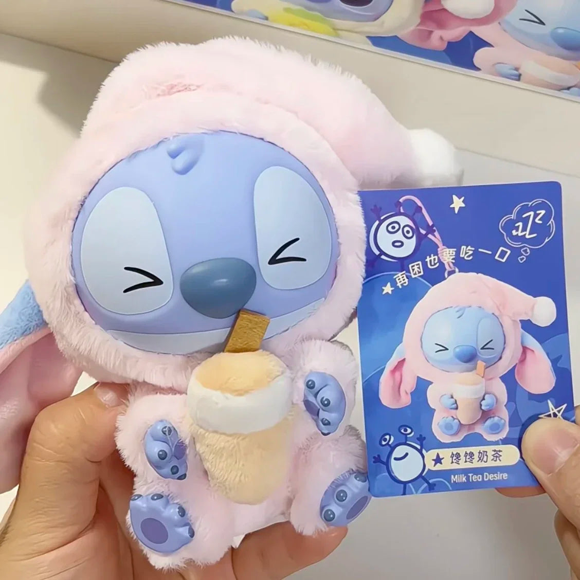 New Stitch Eat Some Thing Before Sleep Series Vinyl Blind Box Bag plush Pendant Cute Doll Mystery Box Toy Adult Gift
